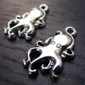 Encantos de pulpo - Venta al por mayor Ocean Animal Pendant Findings C0532 - 10, 20 o 50PCs - Imagen 1 de 4