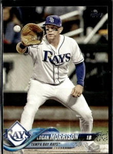 2018 Topps Series 2 Logan Morrison Tampa Bay Rays #477 4 Card Lot - Picture 1 of 2