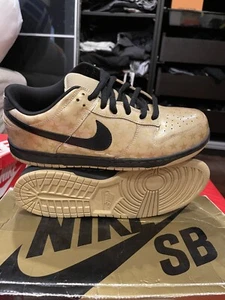 Nike Dunk Low Premium Sb Trickstar 313170-702 Men 11.5 Brand New Metallic Gold B - Picture 1 of 9