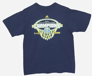 Adidas Denver Nuggets 2009 Northwest Division Champion Shirt Men's Size Medium - Picture 1 of 4