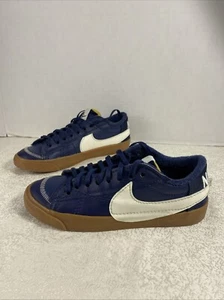 Nike Blazer Sneakers Basse 77 Uomo Taglia 8 Jumbo Sail Pro Blu Suola Gomma LEGGI - Foto 1 di 16