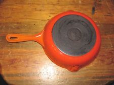 Le Creuset 20 Cast Iron Enamel Small Skillet 7.5" Red-Orange made in France