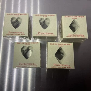 "5 paquetes de proyector de montaje deslizable deslizable formas de cartón corazón + marco 2""x 2""" - Imagen 1 de 5