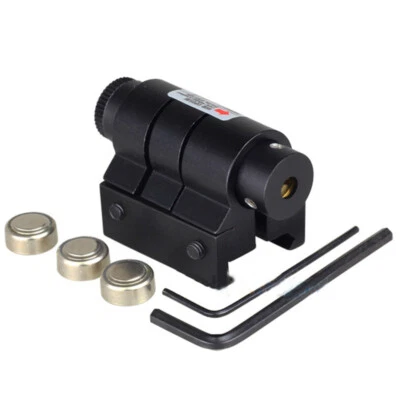 Red Dot Laser Sight Pistol Rifle Scope for 20mm Picatinny Rail w/ Battery - Image 1 of 4