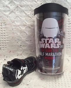 RunDisney Star Wars Half Marathon Dark Side 2017 Tervis Cup & Shoe Ornament 