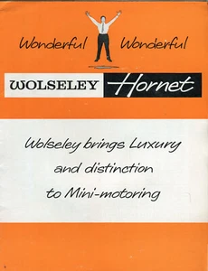 Wolseley Hornet UK market sales brochure 1961 - Picture 1 of 1