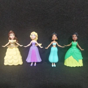 Muñecas miniatura princesa Disney Posable Belle Jasmine Tiana Rapunzel 3,5" - Imagen 1 de 11