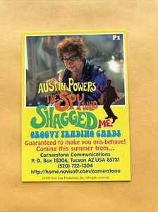 AUSTIN POWERS THE SPY WHO SHAGGED ME 1999 CORNERSTONE PROMO CARD SET V1 TO V7