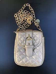 Maxx New York Metallic Gold Crossbody Sling Purse Convertible Bag - Picture 1 of 8