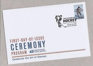 US 5253 History of Hockey Vintage Ceremony Program FDC 2017 - Picture 1 of 1