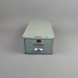 Vintage Veteran Metal Filing Drawer Industrial Tool Case Grey |31 - Picture 1 of 12