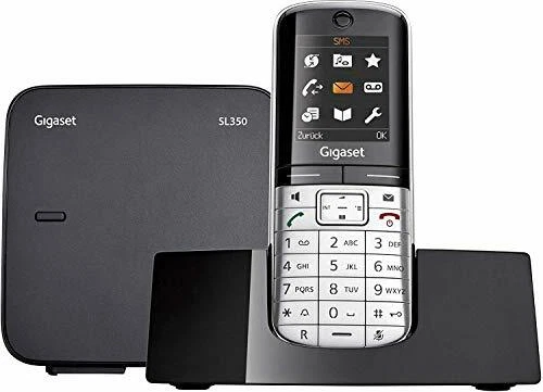 Gigaset SL350H Telefon Schnurlostelefon Design Echtmetall-Rahmen TFT Farbdisplay - Bild 1 von 1