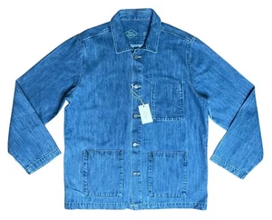 Alex Crane Men's Large Denim Kite Jacket Ocean Blue - Picture 1 of 6