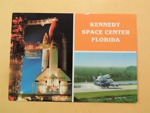 STS Columbia beim Start & Heimkehr Kennedy Space Center Florida Postkarte - Bild 1 von 2