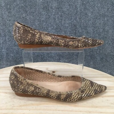 Женские туфли Kenneth Cole New York на плоской подошве 8 M коричневые кожаные с заостренным носком повседневные - Изображение 1 из 4