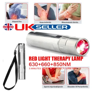 660nm Red & 850nm Near Infrared Light LED Therapy Flashlight Pain Relief Lamp - Picture 1 of 9