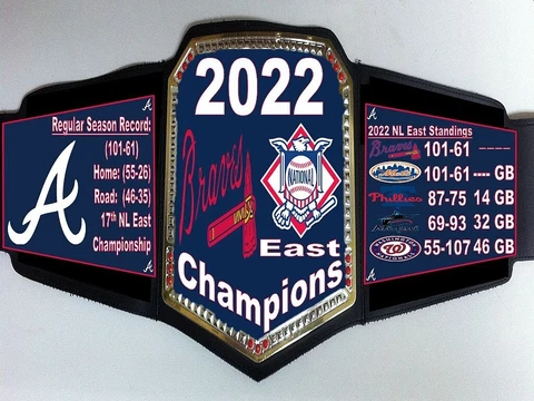Atlanta Braves 2022 National League East Division Champions Championship Belt Cover