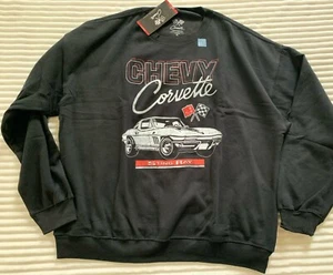 NWT Chevy Corvette Stingray XL Black Official Licensed Sweatshirt - Picture 1 of 4