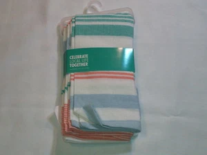 Celebrate Local Life Together Set of 4 Fabric Napkins - Woven Stripe - Picture 1 of 2
