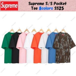 Supreme S/S Pocket Tee 8colors SS25 - Picture 1 of 16
