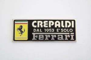 Insignia emblema de concesionario Ferrari Crepaldi 1953-1985 250 275 330 365 Dino 308 - Imagen 1 de 5
