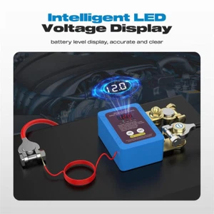 Kill Switch for Car 12V 240A Remote Battery Disconnect Switch with Led Voltmeter - Bild 1 von 5