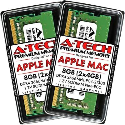 8GB Kit 2x 4GB DDR4 2666 2667 Mac Memory RAM for APPLE iMac Late 2020 A2115 5K - Image 1 of 4