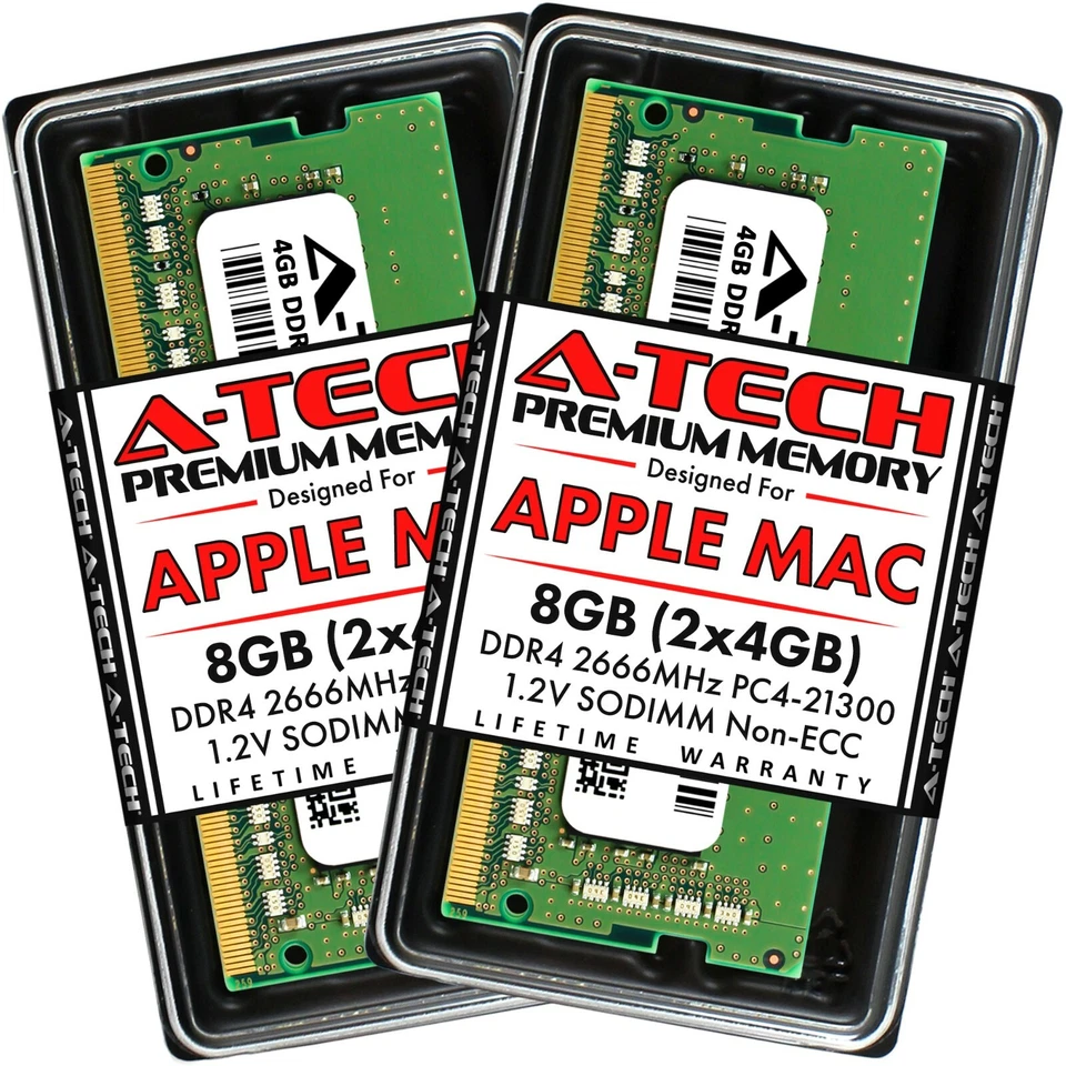 8GB Kit 2x 4GB DDR4 2666 2667 Mac Memory RAM for APPLE iMac Late 2020 A2115 5K - Image 1 of 4