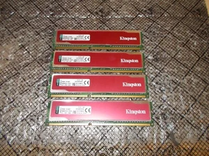 16GB (4GBx4) Kingston HyperX Red PC3-12800 Non-ECC DDR3 Ram KHX16C9B1RK2/8X - Picture 1 of 1