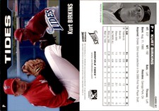 Kurt Birkins 2007 Choice Norfolk Tides #7 Card *AutographDen*