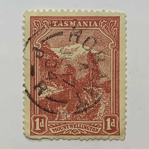 EARLY 1d TASMANIA STAMP 1904 HOBART P-R SON CANCEL Cover