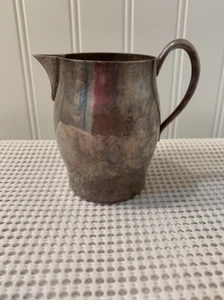 VINTAGE SILVER OVER COOPER CREAMER PITCHER 1883 FB ROGERS - Picture 1 of 7