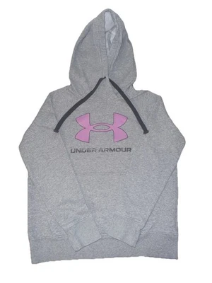 Sudadera con capucha gris suelta Under Armour para mujer talla XS Foto 1 de 4