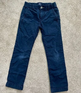 Gap Kids Boys Chino Pants Navy Blue Adjustable Waist Size 7 - Picture 1 of 5