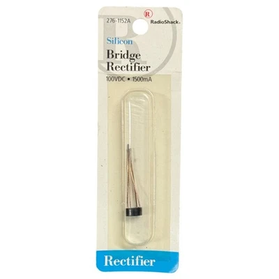 Rectificador puente de silicona Radio Shack #276-1152 100 VDC 1500mA - NUEVO Foto 1 de 2