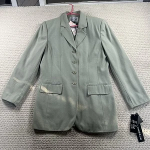 Blazer ligero Le Suit verde salvia para mujer talla 12 - Imagen 1 de 6