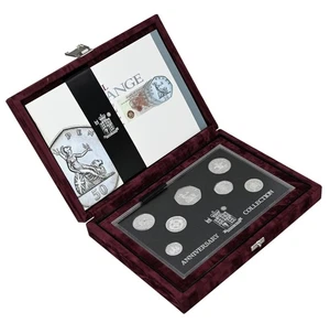 UK Great Britain 1996 Sterling Silver Proof Set 'Silver Anniversary Collection' - Picture 1 of 4