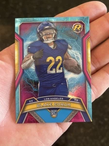 BLAKE CORUM 2024 TOPPS RESURGENCE 150 SKY BLUE PINK SHOCK ROOKIE RC LOS ANGELES - Picture 1 of 2