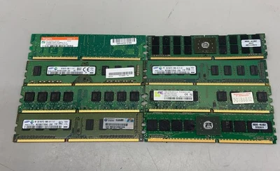 Samsung Hynix DDR2 RAM 11 GB Lote total de 8 tarjetas de memoria mixtas para servidor de escritorio Foto 1 de 3