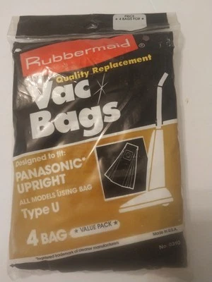 Panasonic Upright vacuum cleaner bags (pack of 4) for Type U, No. 0310 - 1990 - Image 1 of 2