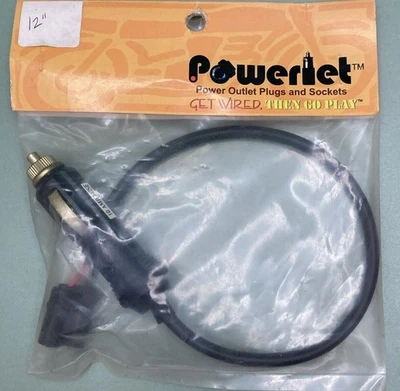 NEW Powerlet 12" DUAL FEMALE 10 AMP CHARGER PLUG - Image 1 of 3