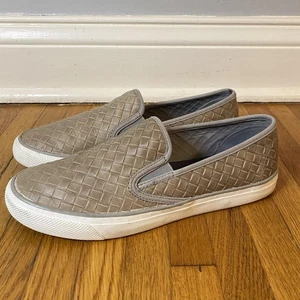 Zapatos Sperry Para Mujer Talla 10 Tejido Taupe Sin Cordones Informales Cómodos Tenis STS82324 - Imagen 1 de 11