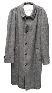 1940's Harris Tweed Men’s Coat Black Red Cream Scottish Wool Size 42 Large - Picture 1 of 21