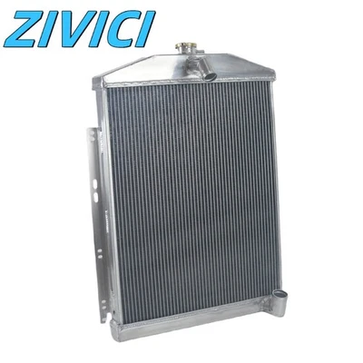 Radiador de aluminio de 2 filas compatible con Oldsmobile Series 1942-1948 3,9 L 4,2 L CC42OL Foto 1 de 4