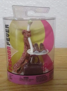 NEU Barbie Fashion Fever Zubehör Schuhe Schal & Handtasche Set Mattel 2005 #H0933 - Bild 1 von 4