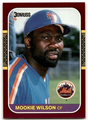 1987 Donruss Opening Day Mookie Wilson New York Mets #129 - Image 1 of 2