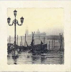Charlene Olson Touring Venedig Italien 4er Set 12x12 Zoll - Bild 1 von 4