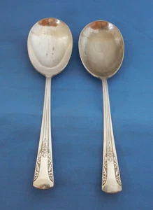 Camelia International Silber versilbert 1940 Camelia Auflaufflöffel - 2 - Bild 1 von 9