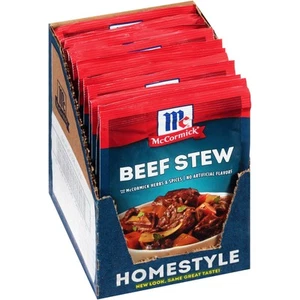 McCormick Beef Stew Seasoning Mix 1.5 Ounce Pack of 12 No MSG Family Favorite - Picture 1 of 8
