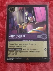 FOIL Lorcana Reigno Jafar - Jiminy Cricket - Level-Headed and Wise 62/2004 FOIL - Bild 1 von 7